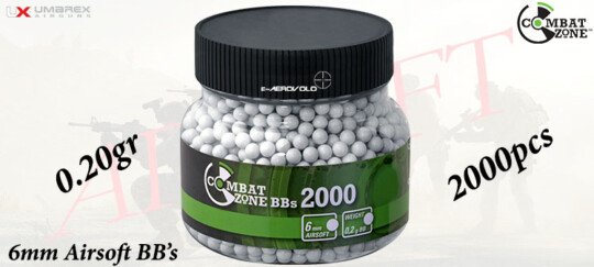 Combat Zone 0.20gr 6mm/2000pcs