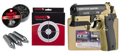 Gamo PT80 Desert Attack 4.5mm ComboPack