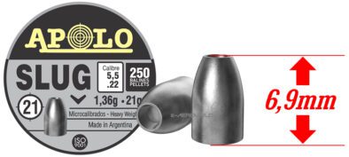 APOLO SLUG 21gr 5.5mm/200pcs
