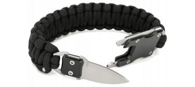 Paracord Survival Bracelet Black