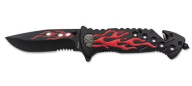 Albainox Red Aluminium Penknife (18912)